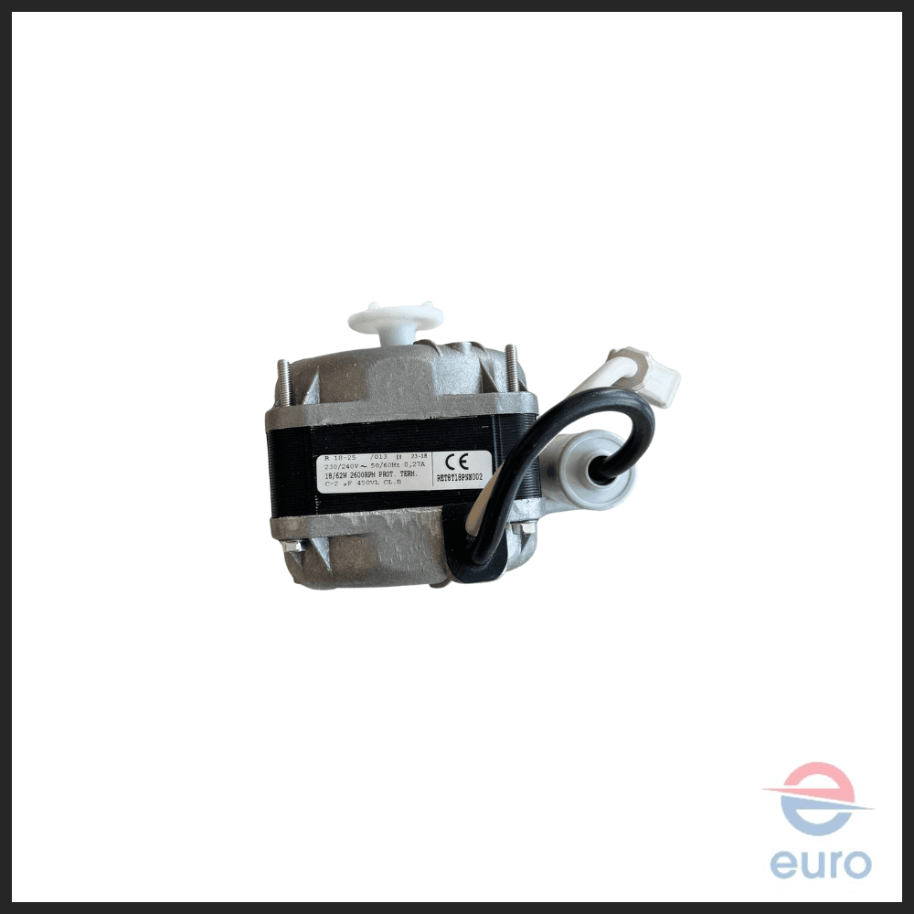 Elco Condenser Fan Motor R18-25 Fan Motor 2600 RPM with Connector 62 Watts