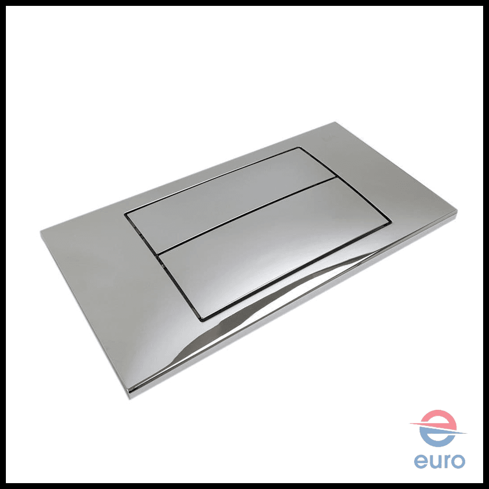 ROCA | Schwab Duplo WC Flush Push Plate Button Chrome