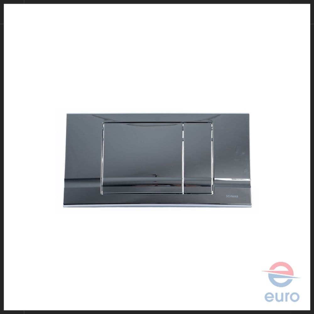 SCHWAB Riva Duo WC flush plate chrome 227559