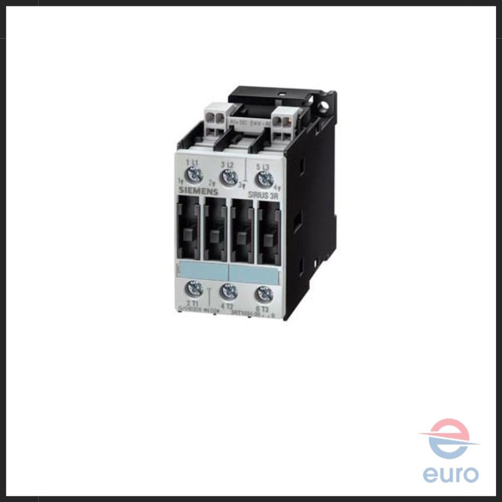 SIEMENS Contractor AC-3 9 A - 4 kW / 400 V 24 V AC - 50/60 Hz 3-pole 3RT1023-3A