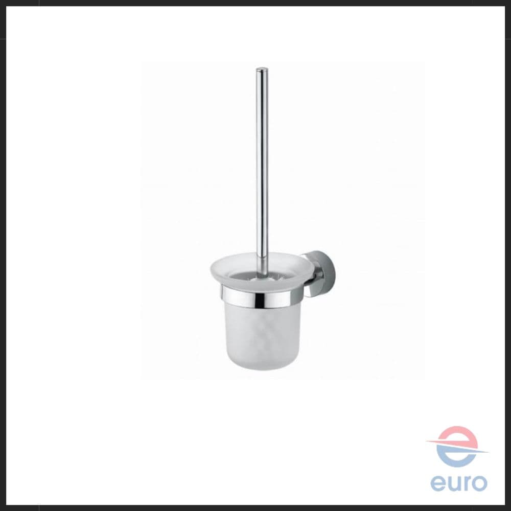 Toilet Brush Holder Glass Wall Mounted Made In Italy