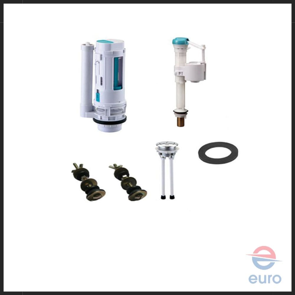 Toilet Repair Kit Universal Dual Flush Bottom Inlet Made In Italy