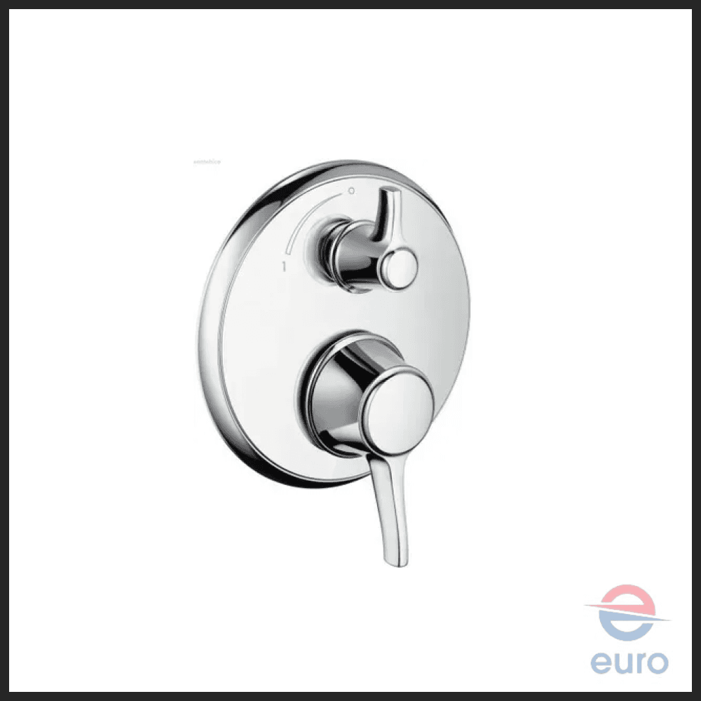 Hansgrohe 15753000 Ecostat Classic Shower Mixer Round Type with Thermostatic Trim Volume Control & Diverter