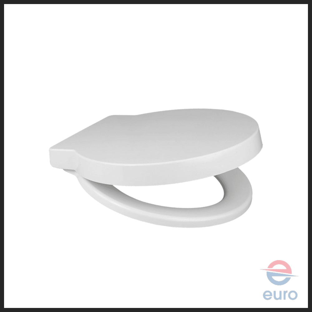 RAK Round Type Soft Close Toilet WC Seat & Cover White 420 x 400 mm, 135177