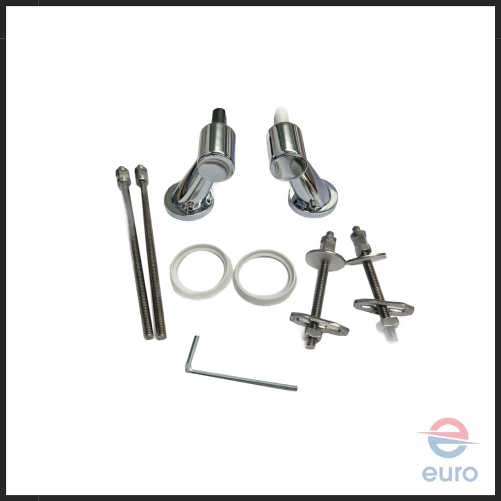 TOILET SEAT HINGES CHROME FOR TOILET SEAT 573500 KERAMAG CITTERIO 598036000 / 4022009324372
